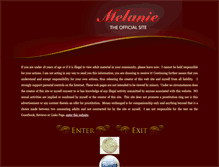 Tablet Screenshot of melanie38dd.com